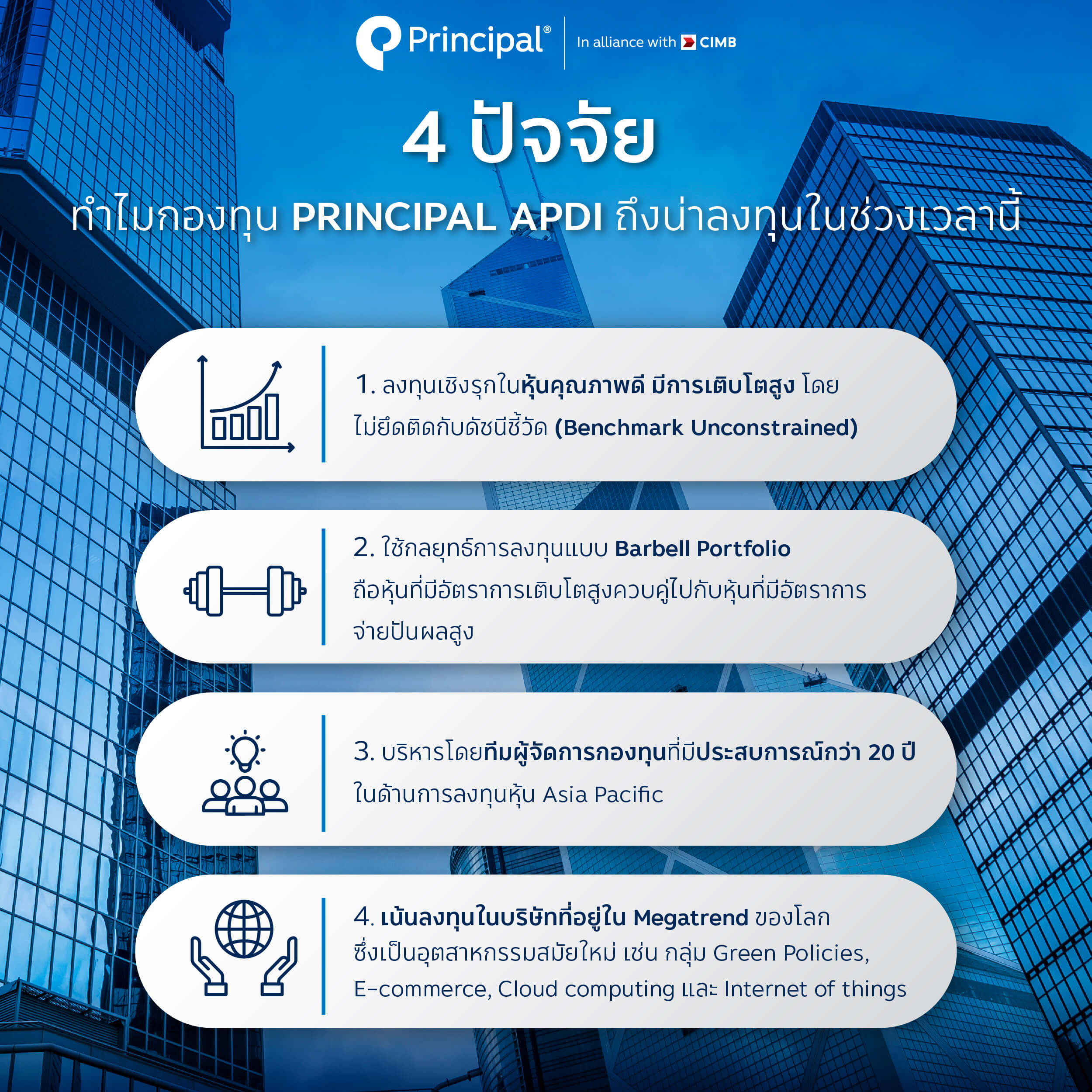 4 ปัจจัย ทำไมกองทุน PRINCIPAL APDI ถึงน่าลงทุนในช่วงเวลานี้